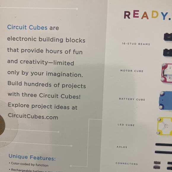 Circuit Cubes Wacky Wheels Kit #1 , Build 5 Cars With Gears & Motor Ages 8+ - Picture 8 of 8